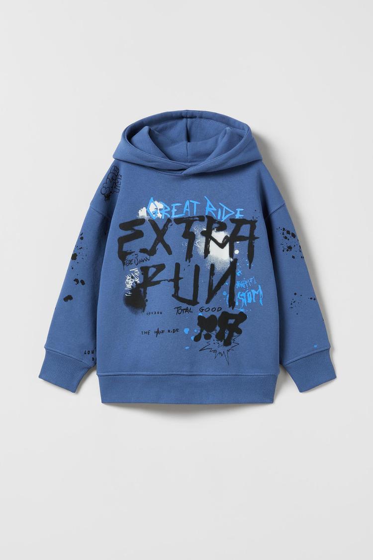 Graffiti sweatshirt zara best sale